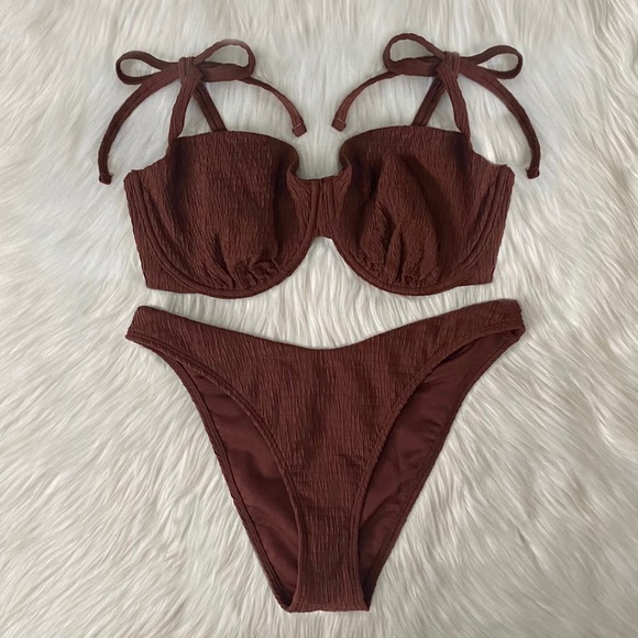 Abercrombie & Fitch Other - curve love tie-strap cheeky bikini